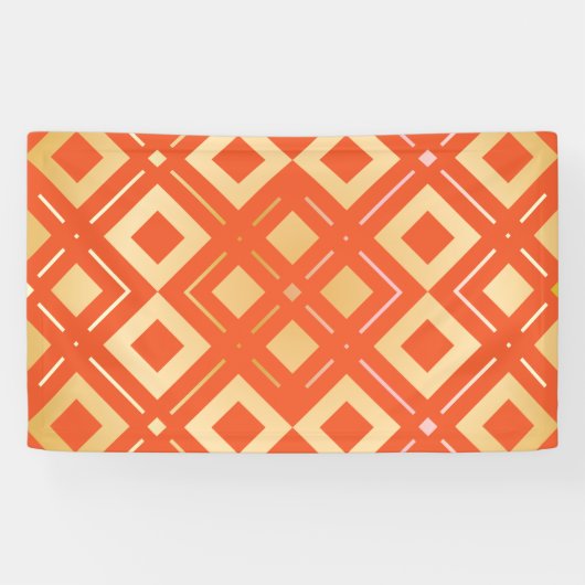 Kamelias geometrisches Muster 6 Banner (Horizontal)