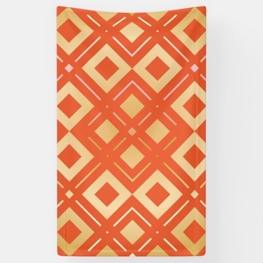 Kamelias geometrisches Muster 6 Banner (Vertikal)