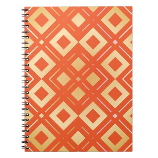 Kamelias geometrisches Muster 6 Notizblock (Vorderseite)