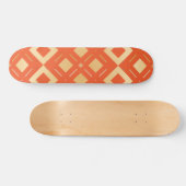 Kamelias geometrisches Muster 6 Skateboard (Horizontal)