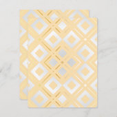 Kamelias geometrisches Muster 8 Mitteilungskarte (Vorne/Hinten)