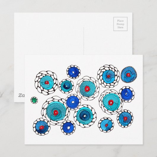 Kamelias Postkarte (Vorne/Hinten)