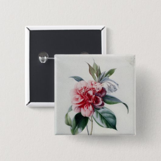 Kamelie Button (Vorne & Hinten)