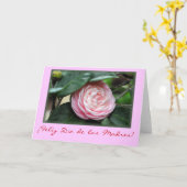 "Kamelie der Tag der Mutter " Karte (Gelbe Blume)