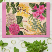 Kamelie, Forsythia, Rhododendron und Akazie Handtuch (Gefaltet)