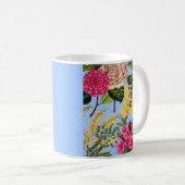 Kamelie, Forsythia, Rhododendron und Akazie Kaffeetasse (VorderseiteRechts)