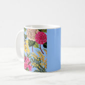 Kamelie, Forsythia, Rhododendron und Akazie Kaffeetasse (Vorderseite Links)