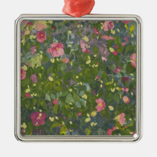 Kamelie in Blume 2014 Silbernes Ornament