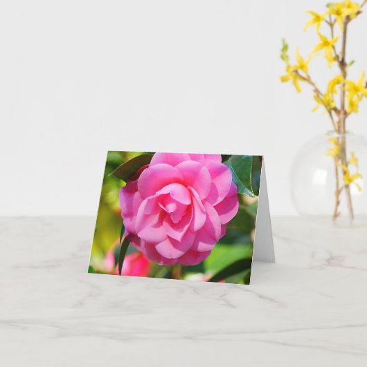 Kamelie Karte (Gelbe Blume)