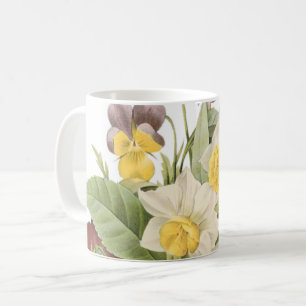 Kamelie, Narzisse, Panik von Redouté Kaffeetasse