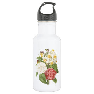 Kamelie, Narzisse, Panik von Redouté Trinkflasche