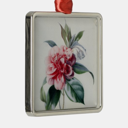 Kamelie Silbernes Ornament (Rechts)