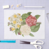 Kamelien, Narcissus, Pansy Seidenpapier (Handwerk)
