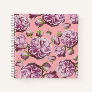 Kamelien-Rosengarten-Blumen Notizbuch