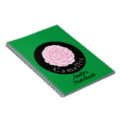 Kamelien schönes Blumendesign Notizblock (Rechte Seite)