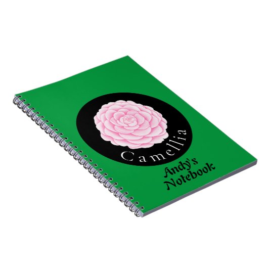 Kamelien schönes Blumendesign Notizblock (Rechte Seite)