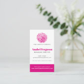 Kamelien Schönheitspflege Foto Visitenkarte (Stehend Vorderseite)