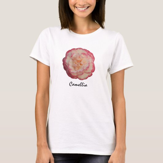 Kamelien-T-Shirt T-Shirt (Vorderseite)