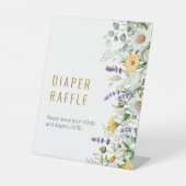 Kamelien- und Eukalyptus-Duschwindel-Raffle-Schild Sockelschild (Vorderseite)