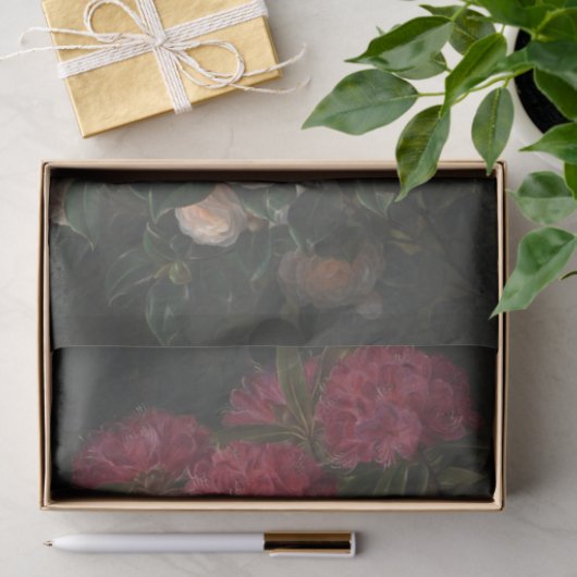 Kamelien und Rhododendren Seidenpapier (Geschenk)