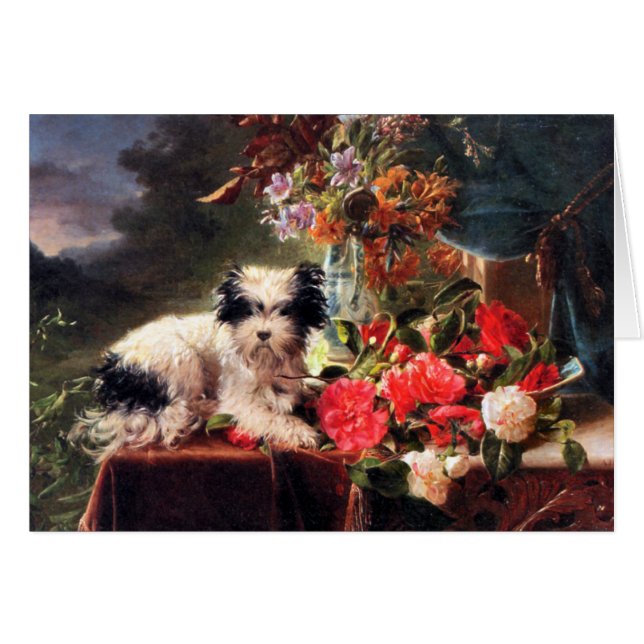 Kamelien und Terrier (Vorderseite (Horizontal))