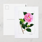 Kamelienscheibe: Hanafuki Postkarte (Vorne/Hinten)