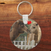 Kamelische LIEBE - KEINE GRENZEN Schlüsselanhänger (Vorderseite)