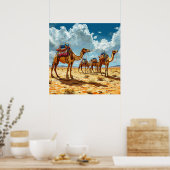 Kamelkaravan Poster (Küche)