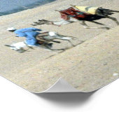 Kamelkarawan, der die Sahara überquert Poster (Ecke)