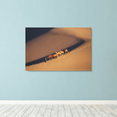 Kamelkarawane auf der Wüste, Dunhuang, Gansu Leinwanddruck (Insitu (Holzboden))