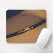Kamelkarawane auf der Wüste, Dunhuang, Gansu Mousepad (Mit Mouse)