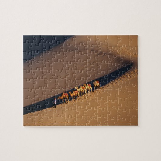 Kamelkarawane auf der Wüste, Dunhuang, Gansu Puzzle (Horizontal)