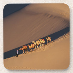 Kamelkarawane in der Wüste, Dunhuang, Gansu Untersetzer