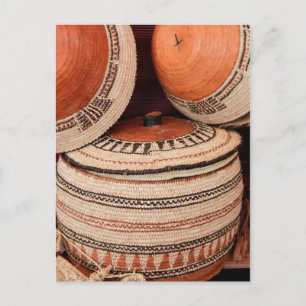 Kamelkorb aus dem Sultanat Oman Postkarte