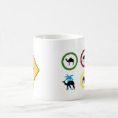 Kamelkreuzungsschild Tasse Arabisch  (Mittel)