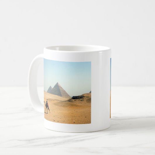 Kamelpyramide Kaffeetasse (Vorderseite Links)