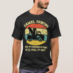 Kamelschleppen Retro gestörter Stil Erwachsenen Hu T-Shirt