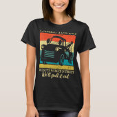 Kamelschleppzug Erwachsene Humor Retro LKW 1 T-Shirt (Vorderseite)