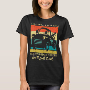 Kamelschleppzug Erwachsene Humor Retro LKW 1 T-Shirt
