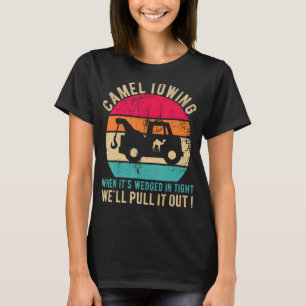 Kamelschleudern, wenn es im hektischen Hallo einge T-Shirt