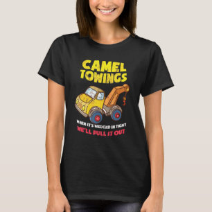 Kamelschleudern, wenn es knackig ist, ziehen wir e T-Shirt