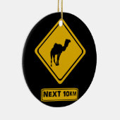 Kamelstraßenzeichen Keramikornament (Rechts)