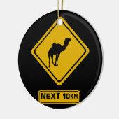 Kamelstraßenzeichen Keramikornament (Links)