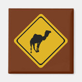 Kamelstraßenzeichen Magnet (Vorne)