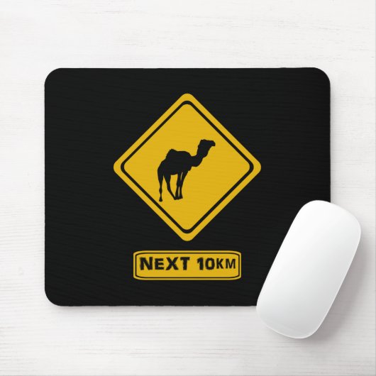 Kamelstraßenzeichen Mousepad (Mit Mouse)