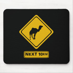 Kamelstraßenzeichen Mousepad