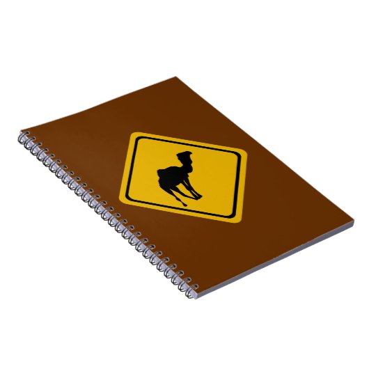 Kamelstraßenzeichen Notizblock (Rechte Seite)