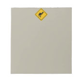 Kamelstraßenzeichen Notizblock (Vorderseite)