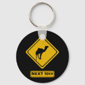 Kamelstraßenzeichen Schlüsselanhänger (Vorderseite)