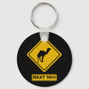 Kamelstraßenzeichen Schlüsselanhänger